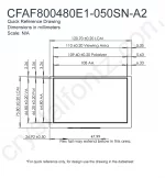 CFAF800480E1050SNA22 Mechanical Drawing CFAF800480E1050SNA22 Mechanical Drawing
