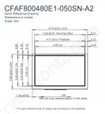 CFAF800480E1050SNA22 Mechanical Drawing CFAF800480E1050SNA22 Mechanical Drawing