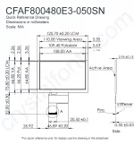 CFAF800480E3050SN Mechanical Drawing CFAF800480E3050SN Mechanical Drawing