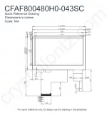CFAF800480H0043SC Mechanical Drawing CFAF800480H0043SC Mechanical Drawing