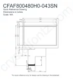 CFAF800480H0043SN Mechanical Drawing CFAF800480H0043SN Mechanical Drawing