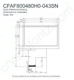 CFAF800480H0043SN Mechanical Drawing CFAF800480H0043SN Mechanical Drawing