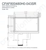 CFAF800480H0043SR Mechanical Drawing CFAF800480H0043SR Mechanical Drawing