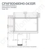 CFAF800480H0043SR Mechanical Drawing CFAF800480H0043SR Mechanical Drawing