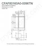 CFAF80160A00096TN Mechanical Drawing CFAF80160A00096TN Mechanical Drawing