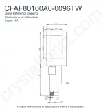 CFAF80160A00096TW Mechanical Drawing CFAF80160A00096TW Mechanical Drawing