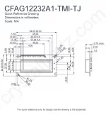 CFAG12232A1TMITJ Mechanical Drawing CFAG12232A1TMITJ Mechanical Drawing