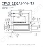 CFAG12232A1YYHTJ Mechanical Drawing CFAG12232A1YYHTJ Mechanical Drawing