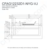 CFAG12232D1NYGVJ Mechanical Drawing CFAG12232D1NYGVJ Mechanical Drawing