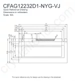 CFAG12232D1NYGVJ Mechanical Drawing CFAG12232D1NYGVJ Mechanical Drawing