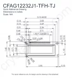 CFAG12232J1TFHTJ Mechanical Drawing CFAG12232J1TFHTJ Mechanical Drawing
