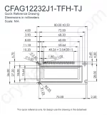 CFAG12232J1TFHTJ Mechanical Drawing CFAG12232J1TFHTJ Mechanical Drawing