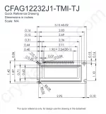 CFAG12232J1TMITJ Mechanical Drawing CFAG12232J1TMITJ Mechanical Drawing