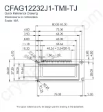 CFAG12232J1TMITJ Mechanical Drawing CFAG12232J1TMITJ Mechanical Drawing