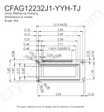 CFAG12232J1YYHTJ Mechanical Drawing CFAG12232J1YYHTJ Mechanical Drawing