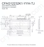 CFAG12232K1YYHTJ Mechanical Drawing CFAG12232K1YYHTJ Mechanical Drawing