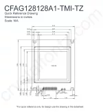CFAG128128A1TMITZ Mechanical Drawing CFAG128128A1TMITZ Mechanical Drawing
