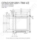 CFAG128128I1TMIVZ Mechanical Drawing CFAG128128I1TMIVZ Mechanical Drawing