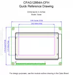 CFAG12864ACFHVN Mechanical Drawing CFAG12864ACFHVN Mechanical Drawing