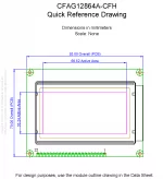 CFAG12864ACFHVN Mechanical Drawing CFAG12864ACFHVN Mechanical Drawing