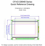 CFAG12864BTFHV Mechanical Drawing CFAG12864BTFHV Mechanical Drawing