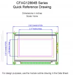 CFAG12864BYYHN Mechanical Drawing CFAG12864BYYHN Mechanical Drawing