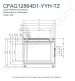 CFAG12864D1YYHTZ Mechanical Drawing CFAG12864D1YYHTZ Mechanical Drawing