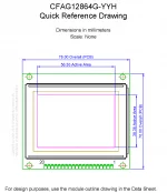 CFAG12864GYYHTY Mechanical Drawing CFAG12864GYYHTY Mechanical Drawing