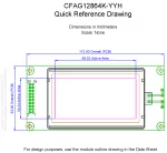 CFAG12864KYYHTN Mechanical Drawing CFAG12864KYYHTN Mechanical Drawing