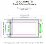 CFAG12864MTMITN Mechanical Drawing CFAG12864MTMITN Mechanical Drawing