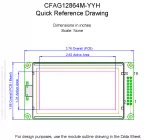 CFAG12864MYYHTN Mechanical Drawing CFAG12864MYYHTN Mechanical Drawing