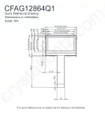 CFAG12864Q1TMI Mechanical Drawing CFAG12864Q1TMI Mechanical Drawing
