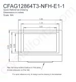 CFAG12864T3NFHE11 Mechanical Drawing CFAG12864T3NFHE11 Mechanical Drawing