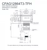 CFAG12864T3TFH Mechanical Drawing CFAG12864T3TFH Mechanical Drawing