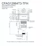 CFAG12864T3TFH Mechanical Drawing CFAG12864T3TFH Mechanical Drawing