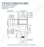 CFAG12864T4NFI Mechanical Drawing CFAG12864T4NFI Mechanical Drawing