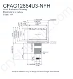 CFAG12864U3NFH Mechanical Drawing CFAG12864U3NFH Mechanical Drawing