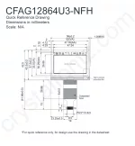 CFAG12864U3NFH Mechanical Drawing CFAG12864U3NFH Mechanical Drawing