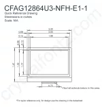 CFAG12864U3NFHE11 Mechanical Drawing CFAG12864U3NFHE11 Mechanical Drawing