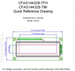 CFAG14432BTFHTT Mechanical Drawing CFAG14432BTFHTT Mechanical Drawing