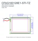 CFAG160128E1STITZ Mechanical Drawing CFAG160128E1STITZ Mechanical Drawing