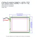 CFAG160128E1STITZ Mechanical Drawing CFAG160128E1STITZ Mechanical Drawing
