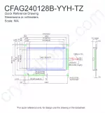 CFAG240128BYYHTZ Mechanical Drawing CFAG240128BYYHTZ Mechanical Drawing