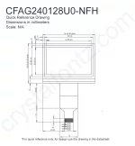 CFAG240128U0NFH Mechanical Drawing CFAG240128U0NFH Mechanical Drawing
