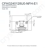 CFAG240128U0NFHE1 Mechanical Drawing CFAG240128U0NFHE1 Mechanical Drawing