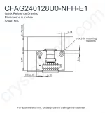 CFAG240128U0NFHE1 Mechanical Drawing CFAG240128U0NFHE1 Mechanical Drawing