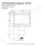 CFAG240128U0TFH Mechanical Drawing CFAG240128U0TFH Mechanical Drawing