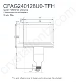 CFAG240128U0TFH Mechanical Drawing CFAG240128U0TFH Mechanical Drawing