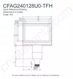 CFAG240128U0TFH Mechanical Drawing CFAG240128U0TFH Mechanical Drawing