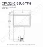CFAG240128U0TFH Mechanical Drawing CFAG240128U0TFH Mechanical Drawing